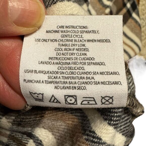 HFX Women's Flannel Snap Front Shacket Jacket Shirt Size Medium NWT - Picture 9 of 10